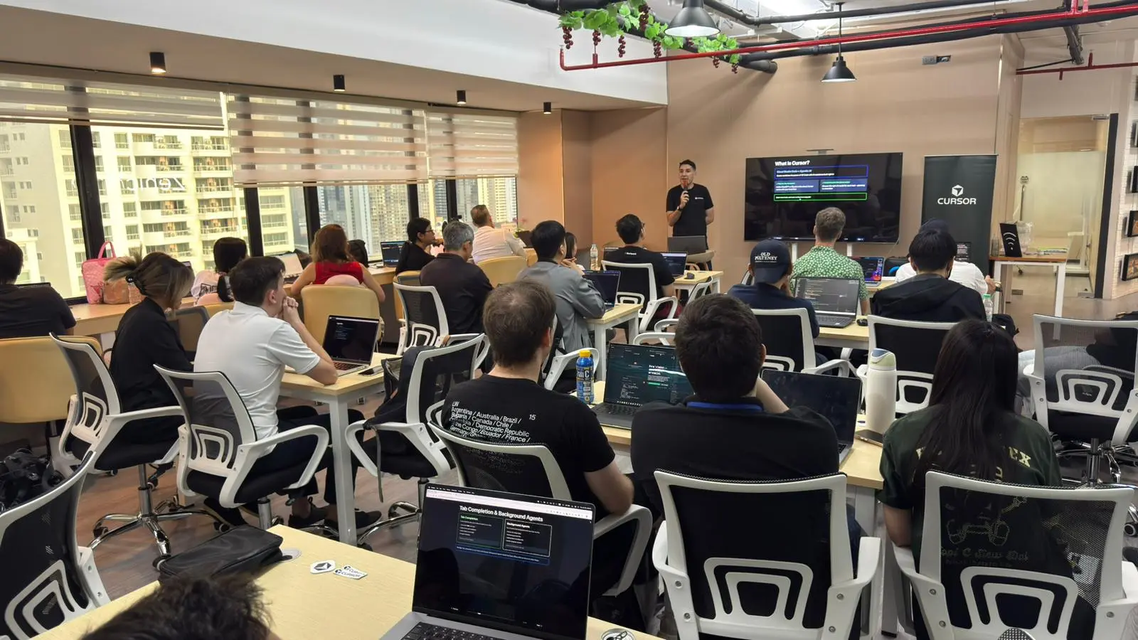 Luis Fernando Romero Calero presenting Cursor from Zero workshop in Bangkok, Thailand - January 2026