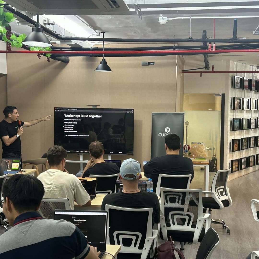 Cursor from Zero Bangkok workshop — teaching Build Together at ZenicHub